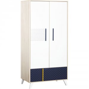 Armoire chambre bébé 2 portes 1 tiroir hello