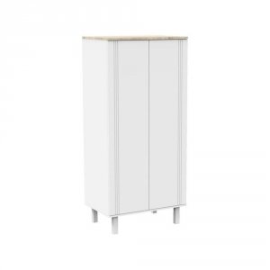 Armoire 2 portes eleonore blanc Sauthon meubles