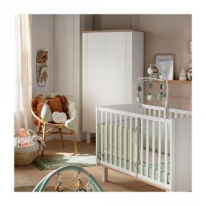 Armoire 2 portes eleonore blanc Sauthon meubles