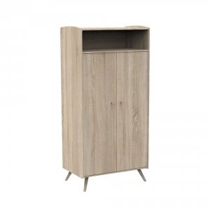 Armoire 2 portes et 1 niche access bois Sauthon meubles