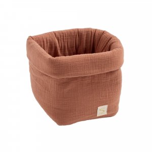 Panier de rangement uni terracotta Sauthon baby deco