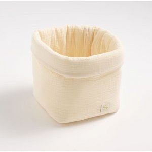 Panier de rangement uni vanilla Sauthon baby deco