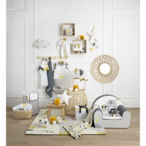 Tapis de chambre bébé 110x110cm babyfan Sauthon baby deco