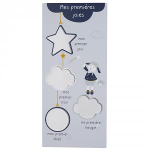 Pêle-mêle photo bébé ma première année merlin Sauthon baby deco