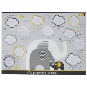 Pêle-mêle photo ma première année babyfan Sauthon baby deco