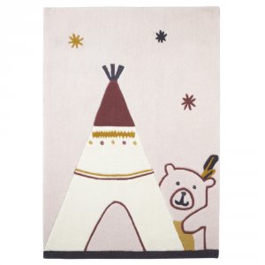 Tapis de chambre bébé 90x130cm timouki Sauthon baby deco