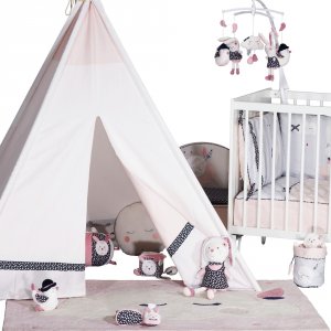 Tour de lit bébé miss chipie Sauthon baby deco