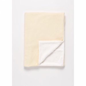 Couverture bébé 75 x 100 cm uni vanilla Sauthon baby deco