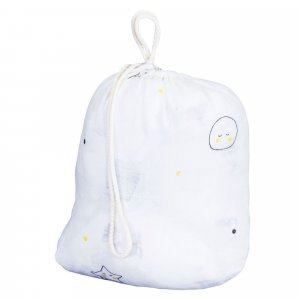 2 draps housse en lange et coton bio pour 60x120 et 70x140 babyfan Sauthon baby deco