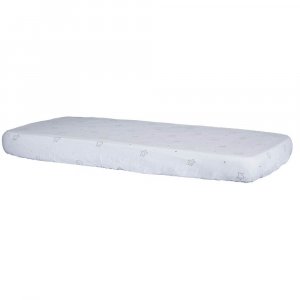 2 draps housse en lange et coton bio pour 60x120 et 70x140 babyfan Sauthon baby deco