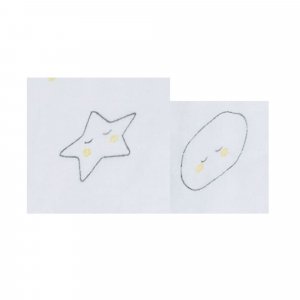 2 draps housse en lange et coton bio pour 60x120 et 70x140 babyfan Sauthon baby deco