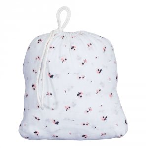 2 draps housse en lange et coton bio pour 60x120 et 70x140 miss fleur de lune Sauthon baby deco