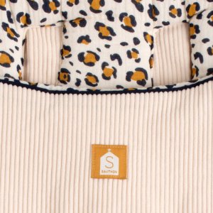 Nid d'ange nomade 0-3 mois léopard rose Sauthon baby deco