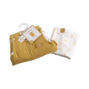 Gigoteuse ouatinée 0-6 mois jaune sunlight Sauthon baby deco