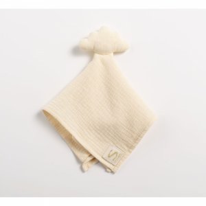 Gigoteuse 0-6 mois avec doudou mouchoir uni vanilla Sauthon baby deco