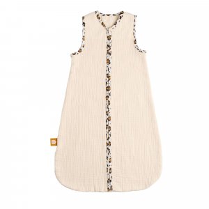 Gigoteuse bébé été en gaze de coton détails léopard 0-6 mois Sauthon baby deco