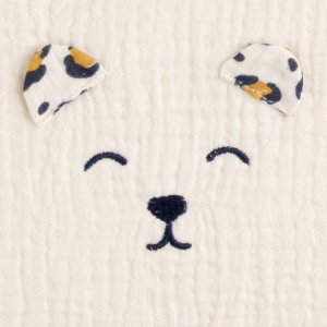 Protège barreaux tour de lit léopard écru Sauthon baby deco