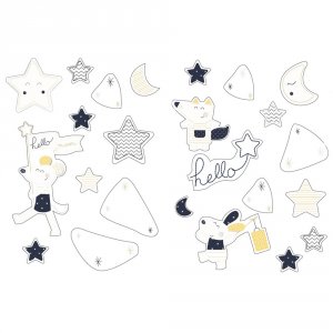 Stickers muraux hello Sauthon baby deco