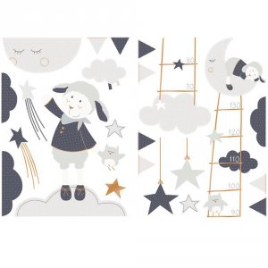 Stickers chambre bébé merlin Sauthon baby deco