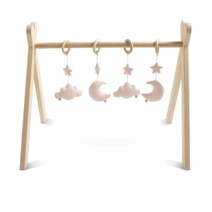 Tapis de parc et arche d'éveil avec jouets uni pétale Sauthon baby deco