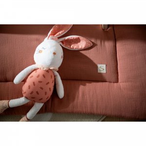 Tapis de parc et arche d'éveil avec jouets uni terracotta Sauthon baby deco