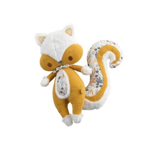 Peluche bébé ecureuil promenons nous Sauthon baby deco