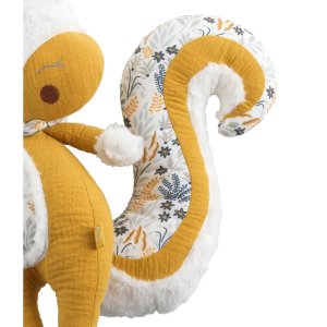 Peluche bébé ecureuil promenons nous Sauthon baby deco