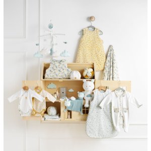 Peluche bébé ecureuil promenons nous Sauthon baby deco