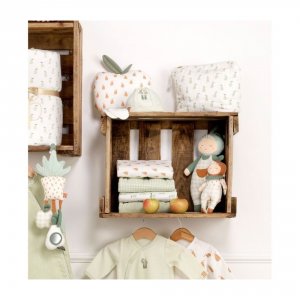 Doudou bébé jardinier botanica Sauthon baby deco