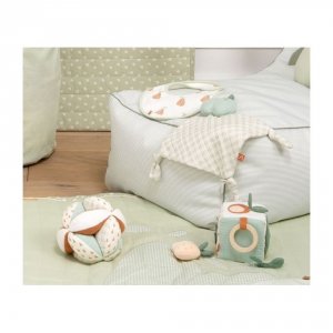 Doudou mouchoir pomme botanica Sauthon baby deco