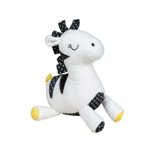 Doudou pluche et pompon Sauthon baby deco