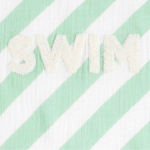Drap de plage vert Sauthon baby deco