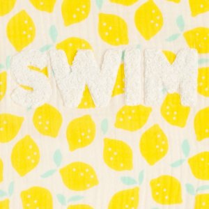 Drap de plage citron Sauthon baby deco