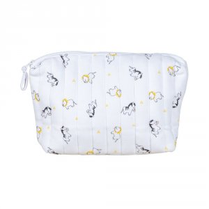 Trousse de toilette bébé pluche et pompon Sauthon baby deco