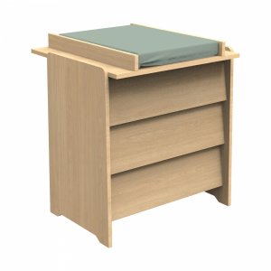 Plan à langer dessus intégral cannelle Sauthon meubles