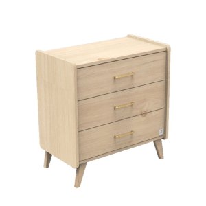 Commode 3 tiroirs arty avec plan à langer amovible Sauthon meubles