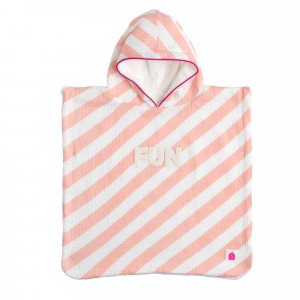 Poncho de bain rose Sauthon baby deco