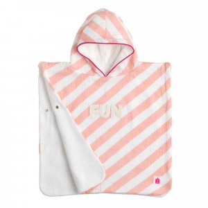 Poncho de bain rose Sauthon baby deco