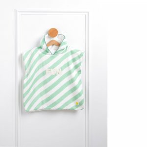 Poncho de bain vert Sauthon baby deco