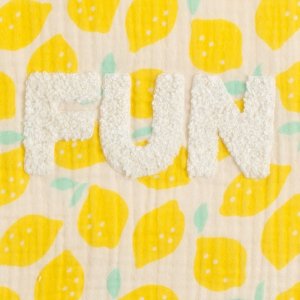 Poncho de bain citron Sauthon baby deco