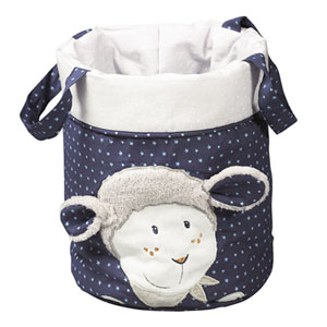 Lot de 3 corbeilles gigogne tissu merlin Sauthon baby deco