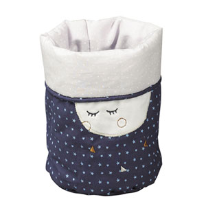 Lot de 3 corbeilles gigogne tissu merlin Sauthon baby deco