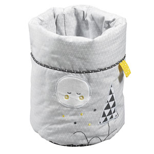 Lot de 3 corbeilles gigogne tissu babyfan Sauthon baby deco