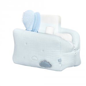 Trousse de toilette bébé lily mint Sauthon baby deco