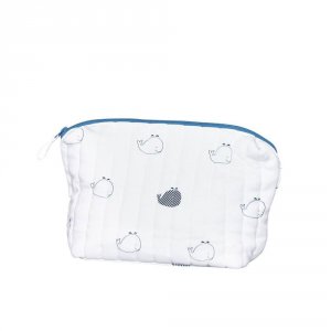 Trousse de toilette bébé blue baleine Sauthon baby deco