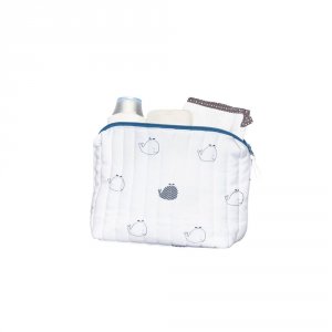 Trousse de toilette bébé blue baleine Sauthon baby deco