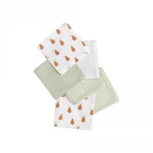Trousse de toilette bébé avec carrés éponge botanica Sauthon baby deco
