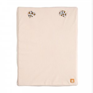 Matelas à langer avec serviette éponge léopard rose Sauthon baby deco
