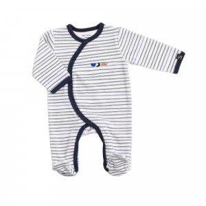 Pyjama bébé à rayures 1 mois baby sailor Sauthon baby deco