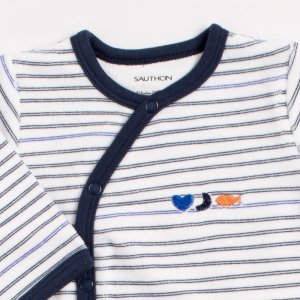 Pyjama bébé à rayures 3 mois baby sailor Sauthon baby deco